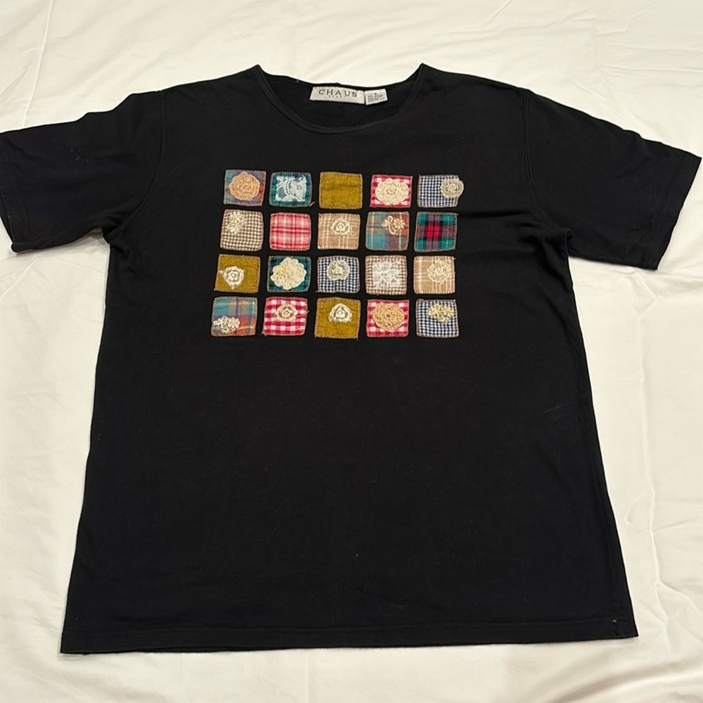 Vintage Patchwork Shirt, Women’s Small